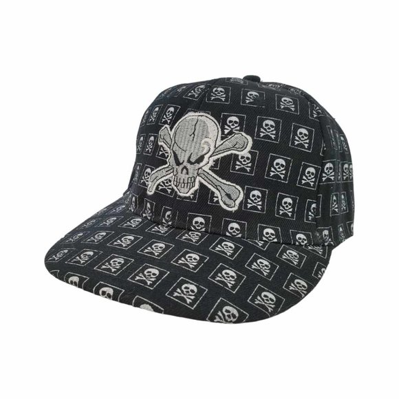 Haina Other - Haina Skull Hat 7 1/8 - Black, White
